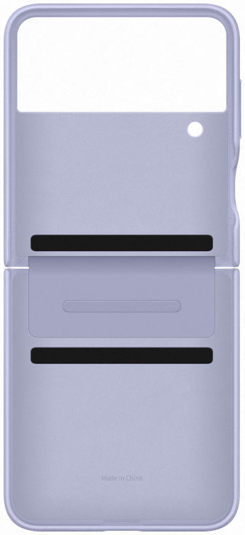 Origineel Samsung Galaxy Z Flip 4 Hoesje Flap Leather Cover Paars afbeelding 4