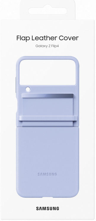 Origineel Samsung Galaxy Z Flip 4 Hoesje Flap Leather Cover Paars afbeelding 7