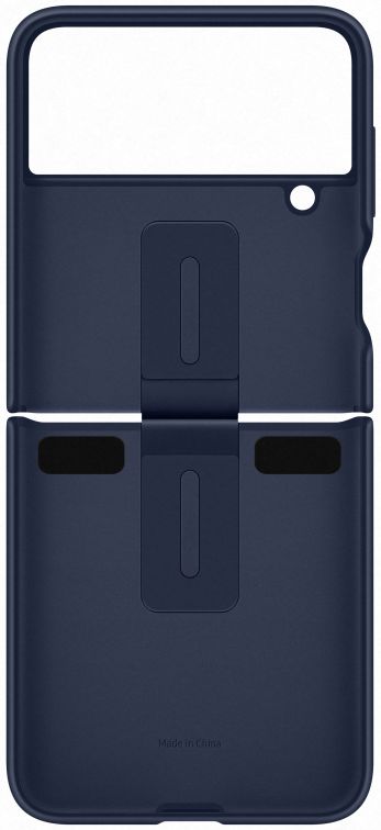 Origineel Samsung Galaxy Z Flip 4 Hoesje Silicone Cover met Ring Navy afbeelding 5