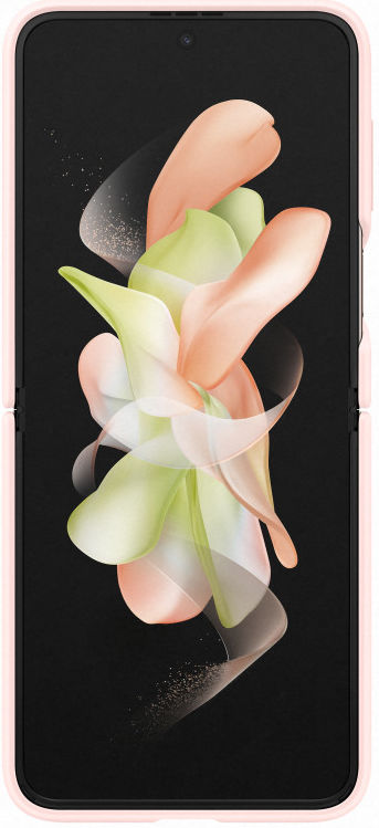 Origineel Samsung Galaxy Z Flip 4 Hoesje Silicone Cover met Ring Roze afbeelding 2
