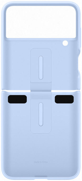 Origineel Samsung Galaxy Z Flip 4 Hoesje Silicone Cover met Ring Blauw afbeelding 5