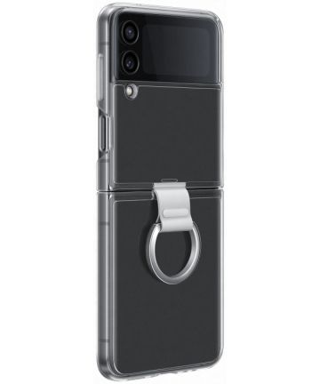 Origineel Samsung Galaxy Z Flip 4 Hoesje Clear Cover Ring Transparant Hoesjes