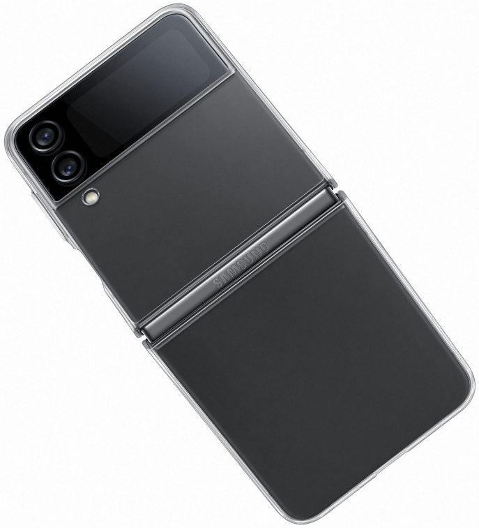 Origineel Samsung Galaxy Z Flip 4 Hoesje Clear Slim Cover Transparant afbeelding 2