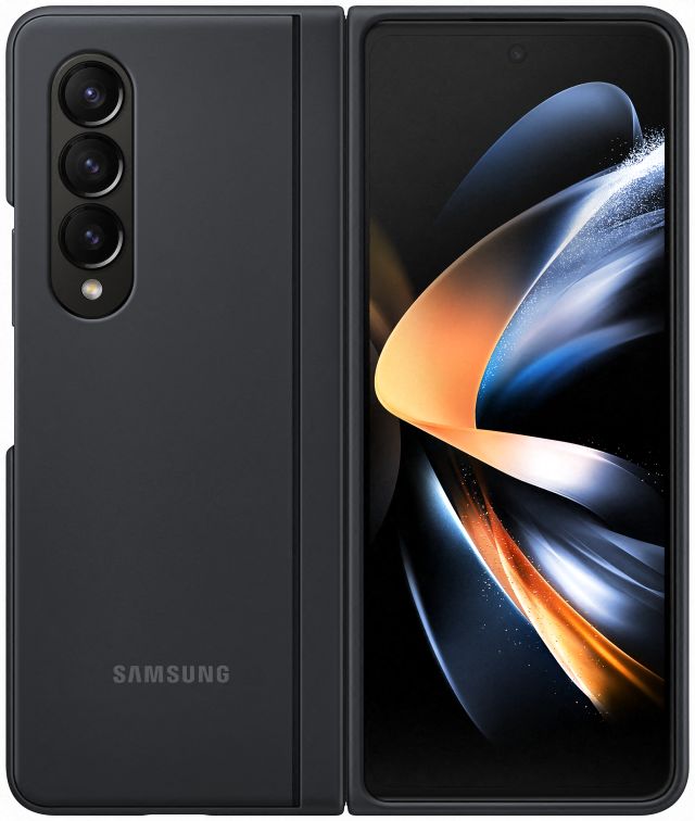 Origineel Samsung Galaxy Z Fold 4 Hoesje Slim Standing Cover Zwart afbeelding 1