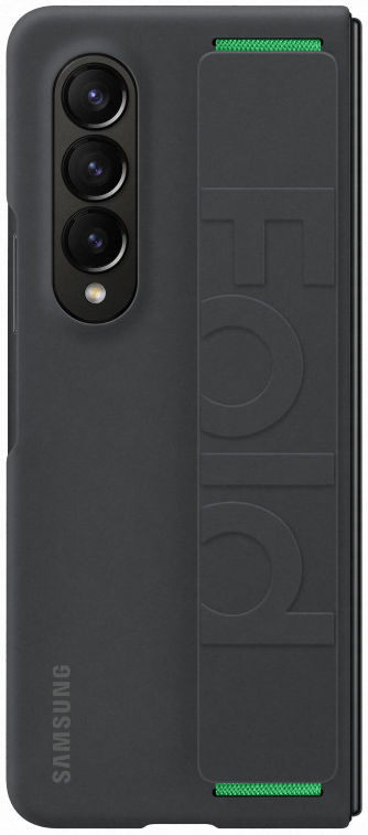Origineel Samsung Galaxy Z Fold 4 Hoesje Silicone Grip Cover Zwart afbeelding 4