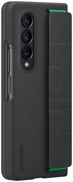 Origineel Samsung Galaxy Z Fold 4 Hoesje Silicone Grip Cover Zwart afbeelding 5