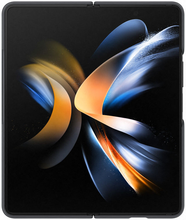 Origineel Samsung Galaxy Z Fold 4 Hoesje Silicone Grip Cover Zwart afbeelding 2