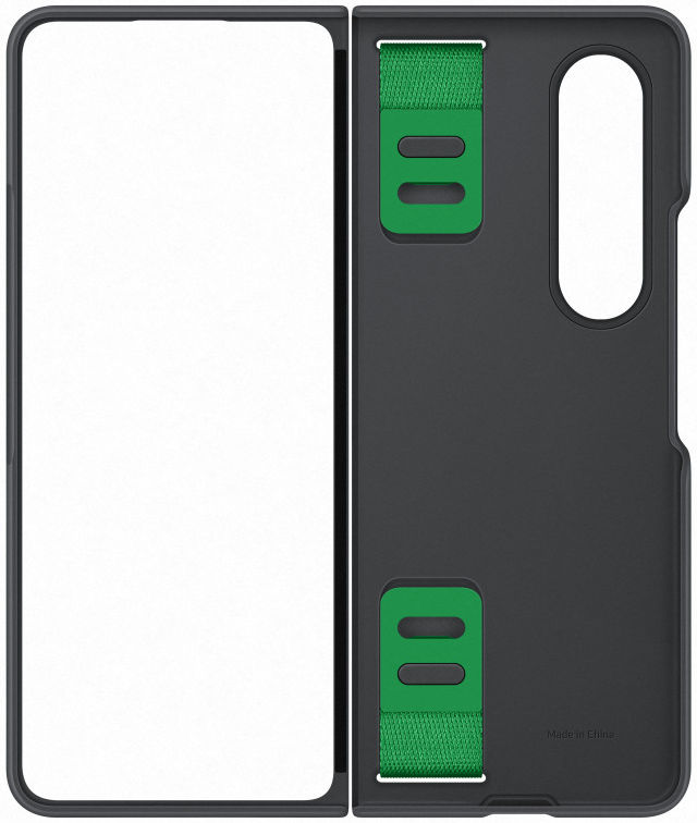Origineel Samsung Galaxy Z Fold 4 Hoesje Silicone Grip Cover Zwart afbeelding 3