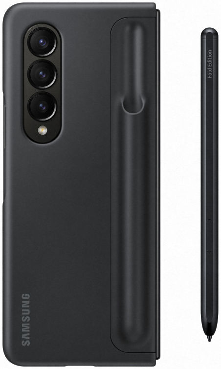 Origineel Samsung Galaxy Z Fold 4 Hoesje Standing Cover S-Pen Zwart afbeelding 2
