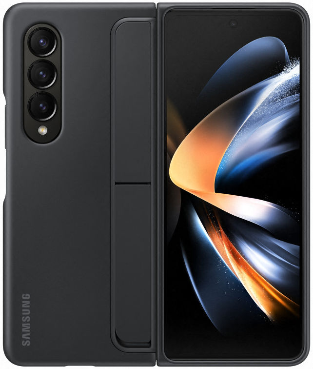 Origineel Samsung Galaxy Z Fold 4 Hoesje Standing Cover S-Pen Zwart afbeelding 5