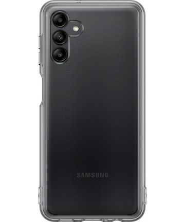 Origineel Samsung Galaxy A04s Hoesje Soft Clear Cover Zwart Hoesjes