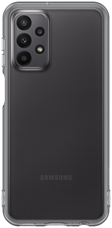 Origineel Samsung Galaxy A23 Hoesje Soft Clear Cover Zwart afbeelding 1