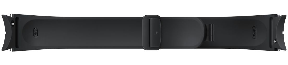 Origineel Samsung Universeel Watch 20MM D-Buckle Bandje Zwart (M/L) afbeelding 3