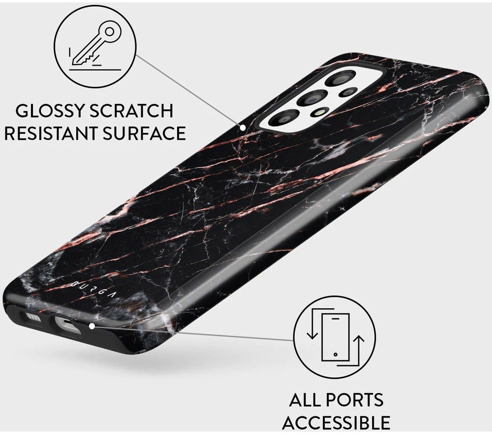 Burga Tough Case Samsung Galaxy A53 Hoesje Rose Gold Marble afbeelding 4