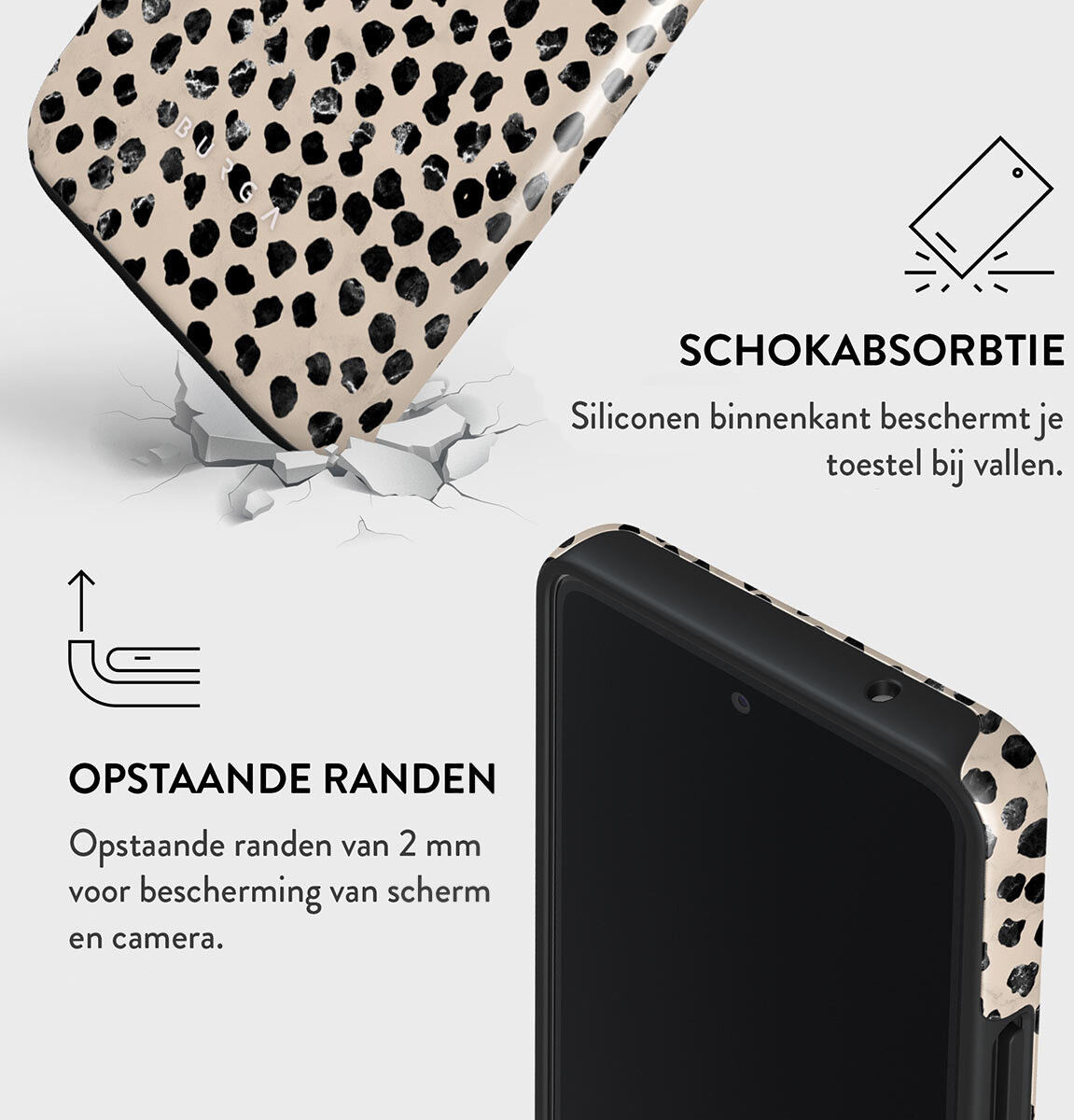 Burga Tough Case Samsung Galaxy A53 Hoesje Almond Latte afbeelding 5