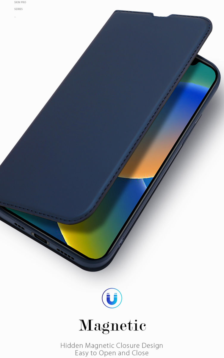 Dux Ducis Skin Pro Series Apple iPhone 14 Hoesje Portemonnee Roze afbeelding 7