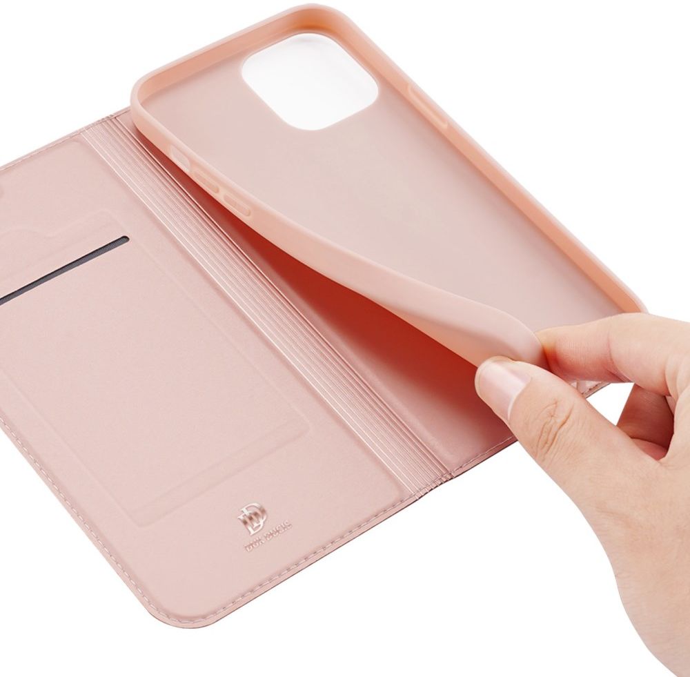 Dux Ducis Skin Pro Series Apple iPhone 14 Hoesje Portemonnee Roze afbeelding 5