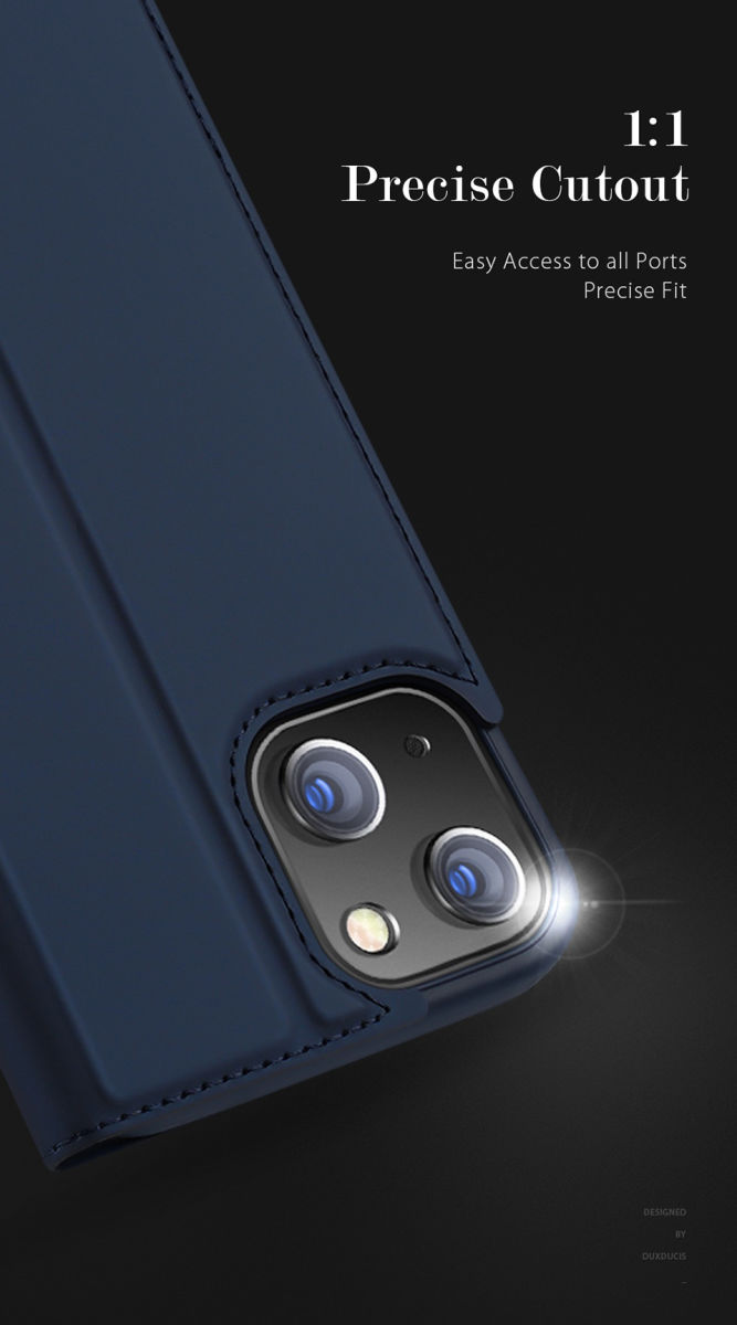 Dux Ducis Skin Pro Series Apple iPhone 14 Hoesje Portemonnee Goud afbeelding 7