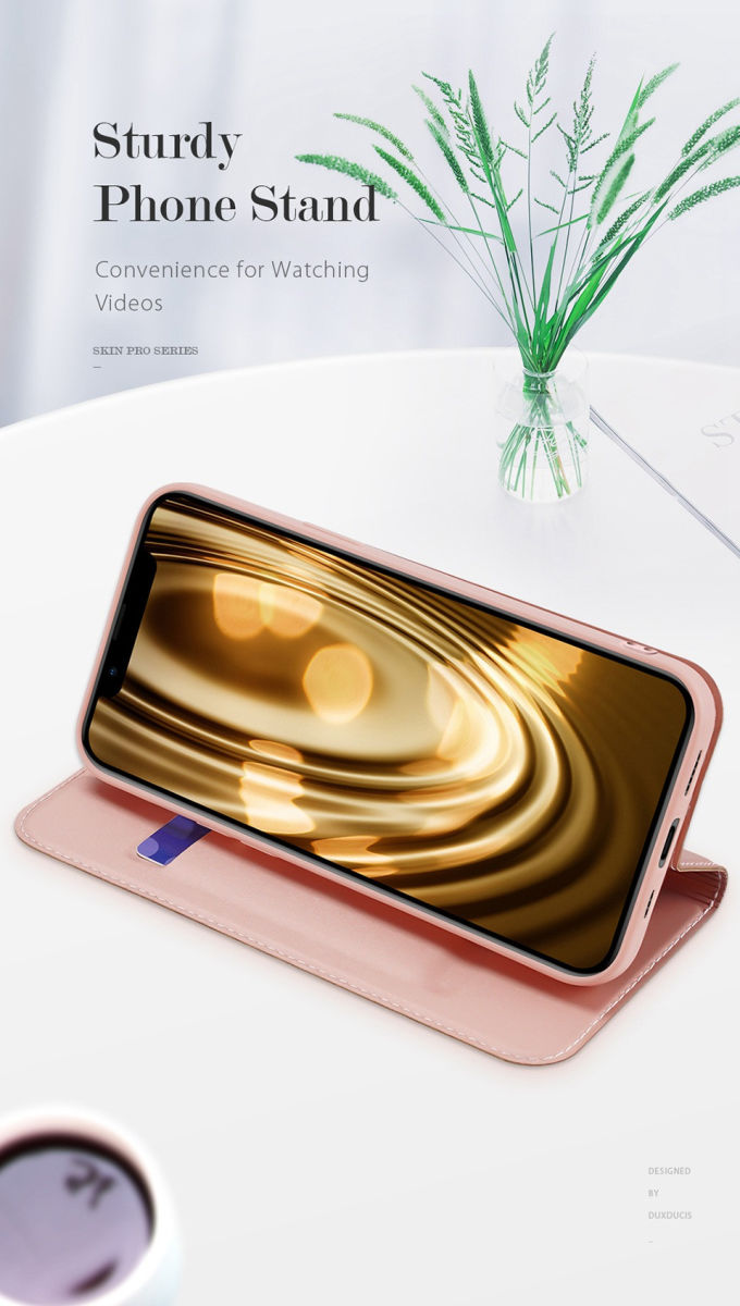 Dux Ducis Skin Pro Series Apple iPhone 14 Hoesje Portemonnee Goud afbeelding 9