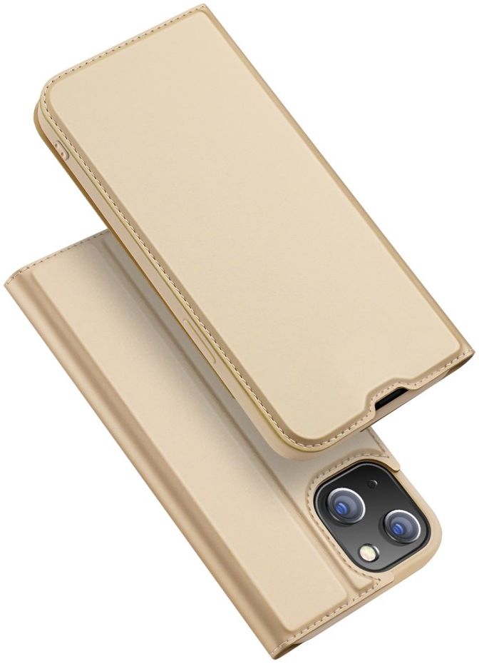 Dux Ducis Skin Pro Series Apple iPhone 14 Hoesje Portemonnee Goud afbeelding 1