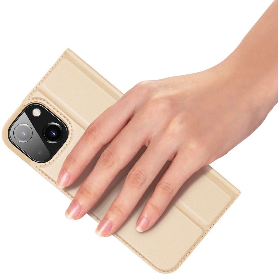 Dux Ducis Skin Pro Series Apple iPhone 14 Hoesje Portemonnee Goud afbeelding 12