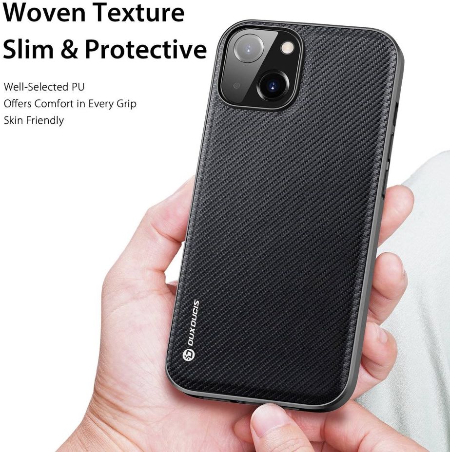 Dux Ducis Fino Series Apple iPhone 14 Hoesje Back Cover Zwart afbeelding 2