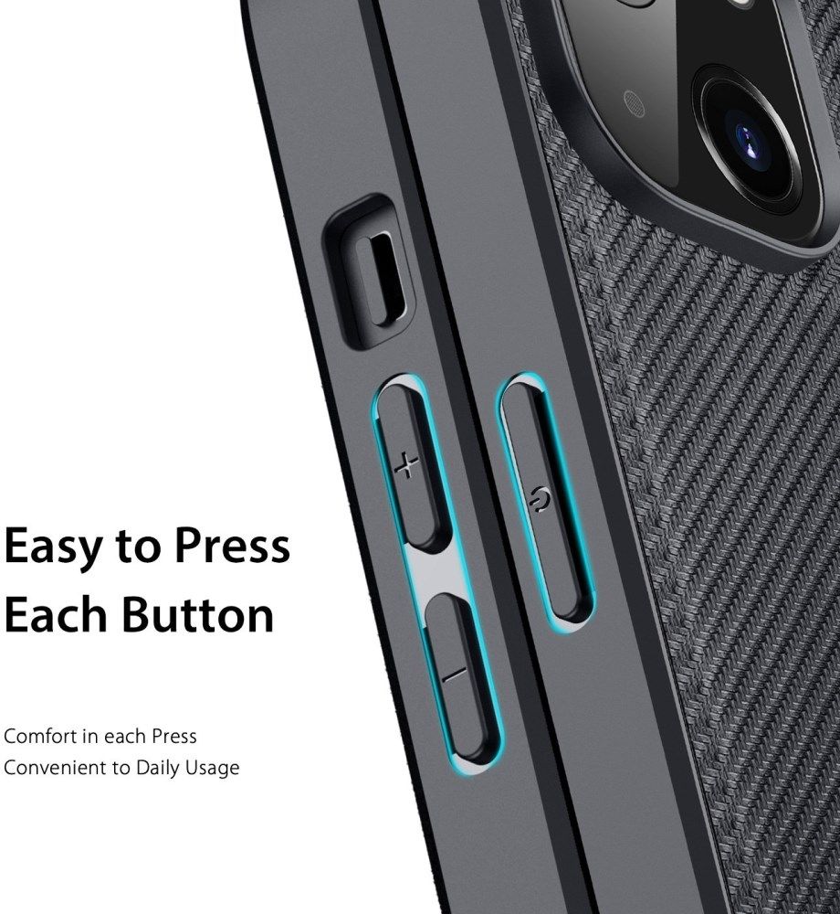 Dux Ducis Fino Series Apple iPhone 14 Hoesje Back Cover Zwart afbeelding 6