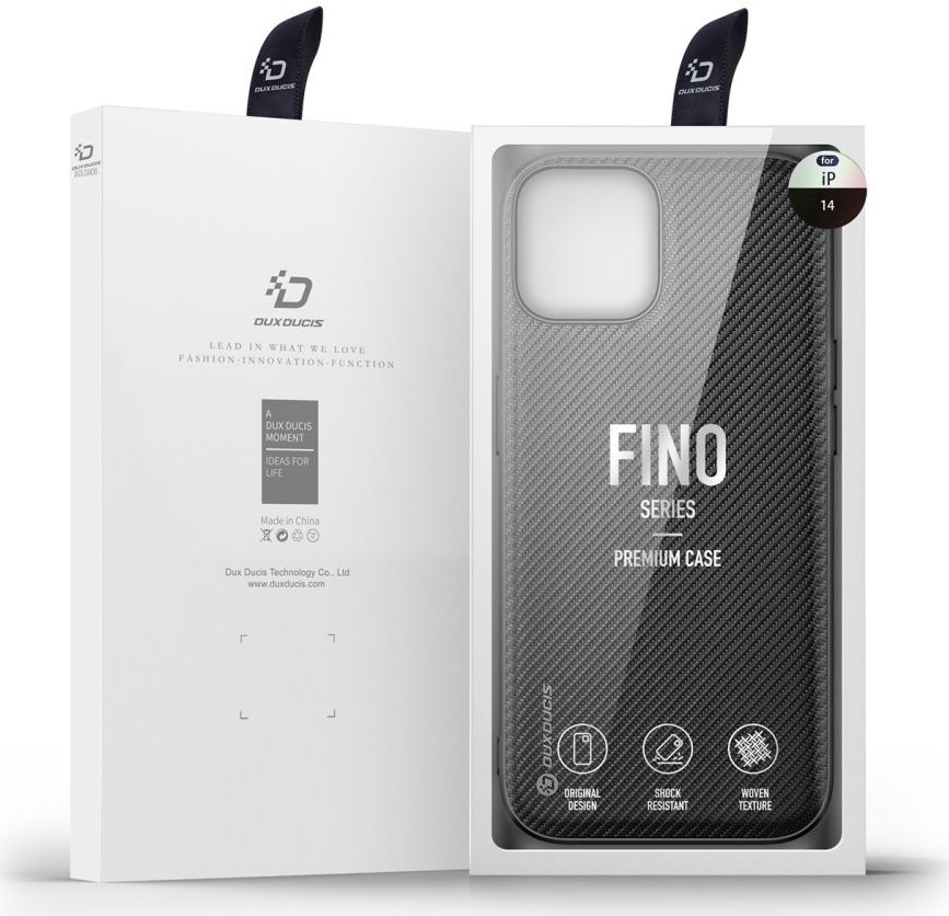 Dux Ducis Fino Series Apple iPhone 14 Hoesje Back Cover Zwart afbeelding 10