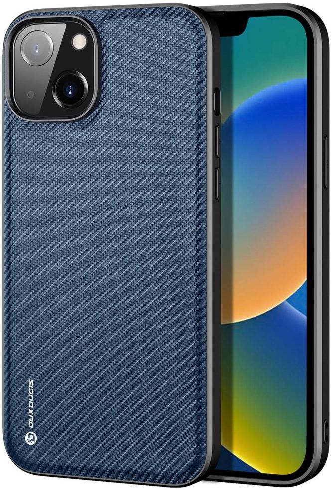 Dux Ducis Fino Series Apple iPhone 14 Hoesje Back Cover Blauw afbeelding 1