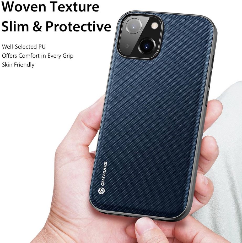 Dux Ducis Fino Series Apple iPhone 14 Hoesje Back Cover Blauw afbeelding 2