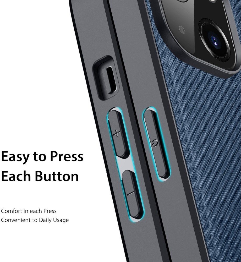 Dux Ducis Fino Series Apple iPhone 14 Hoesje Back Cover Blauw afbeelding 6