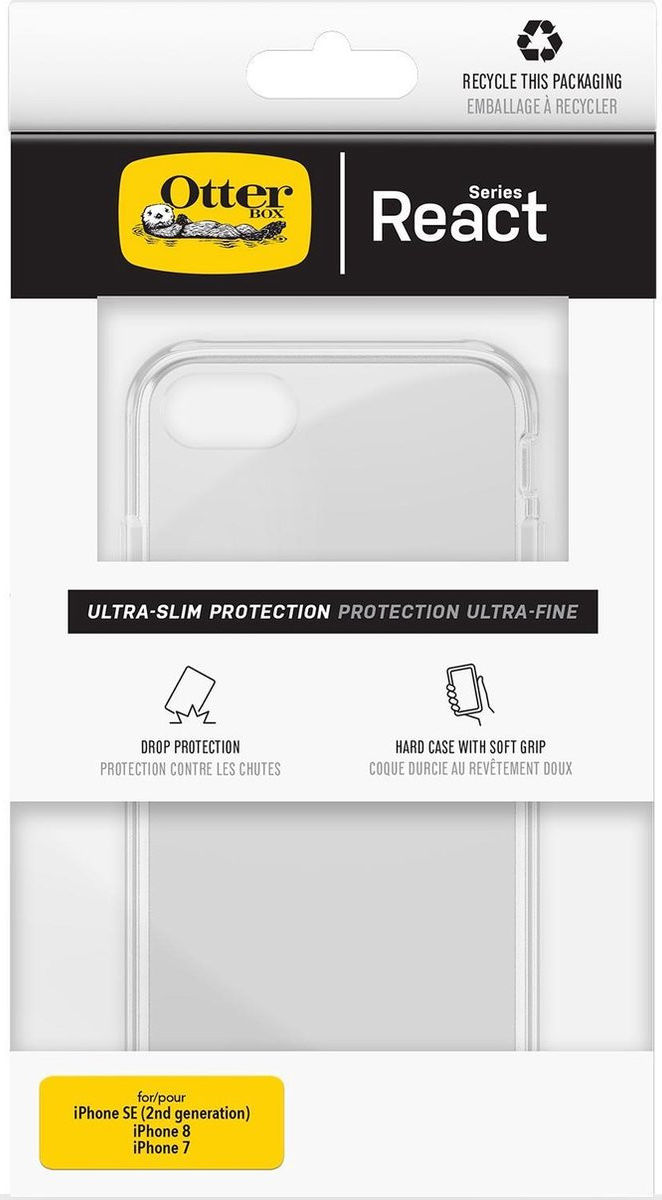 OtterBox React iPhone SE (2020/2022)/8/7 Hoesje Back Cover Transparant afbeelding 7