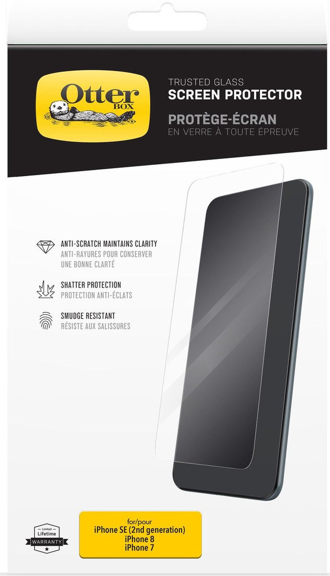 OtterBox Trusted Glass iPhone SE (2020/2022)/8/7 Screen Protector afbeelding 5