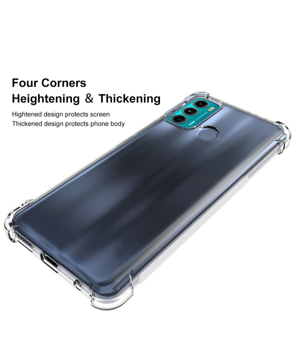 Motorola Moto G60 Hoesje Schokbestendig en Dun TPU Transparant afbeelding 4