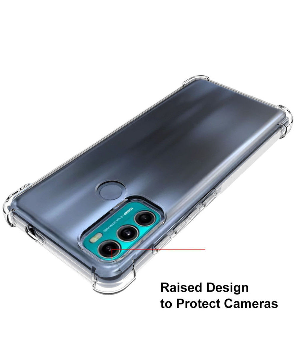 Motorola Moto G60 Hoesje Schokbestendig en Dun TPU Transparant afbeelding 5