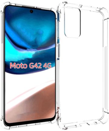 Motorola Moto G42 Hoesje Schokbestendig en Dun TPU Transparant Hoesjes