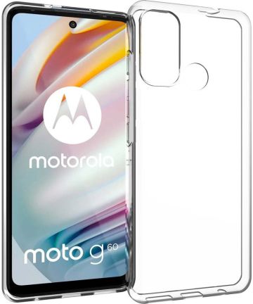 Motorola Moto G60 Hoesje Dun TPU Back Cover Transparant Hoesjes