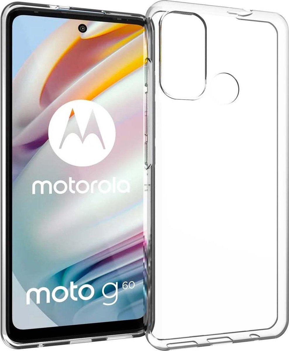 Motorola Moto G60 Hoesje Dun TPU Back Cover Transparant afbeelding 1