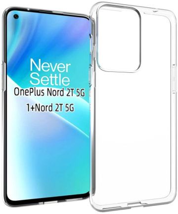 OnePlus Nord 2T Hoesje Dun TPU Back Cover Transparant Hoesjes
