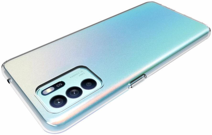 Oppo Reno 6 5G Hoesje Dun TPU Back Cover Transparant afbeelding 3