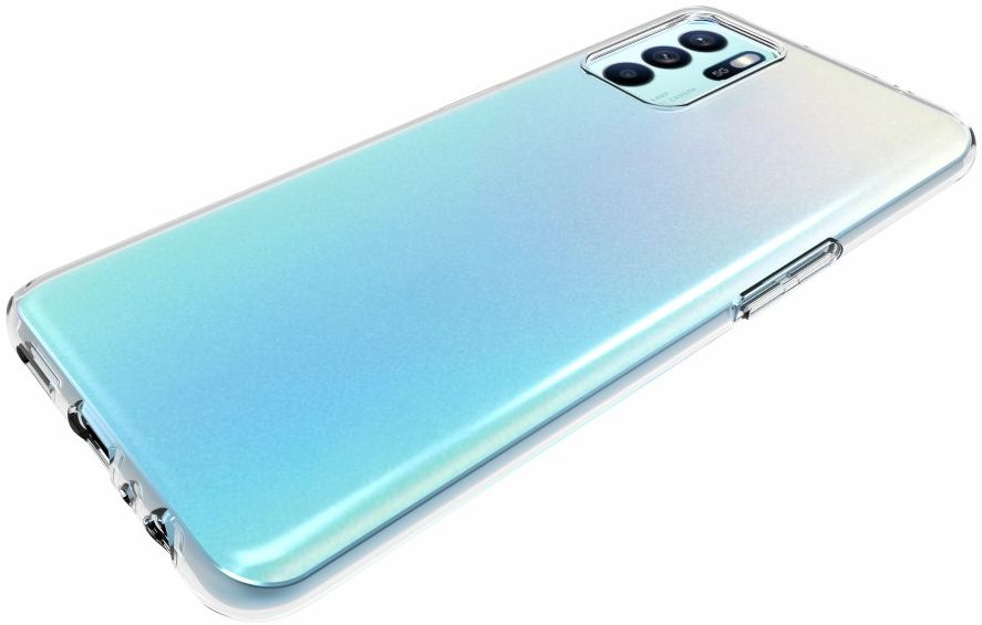 Oppo Reno 6 5G Hoesje Dun TPU Back Cover Transparant afbeelding 4