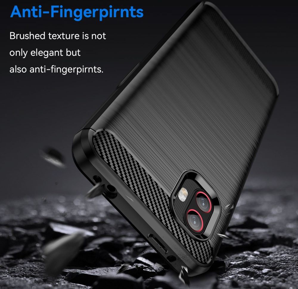 Samsung Galaxy Xcover 6 Pro Hoesje Geborsteld TPU Back Cover Zwart afbeelding 5