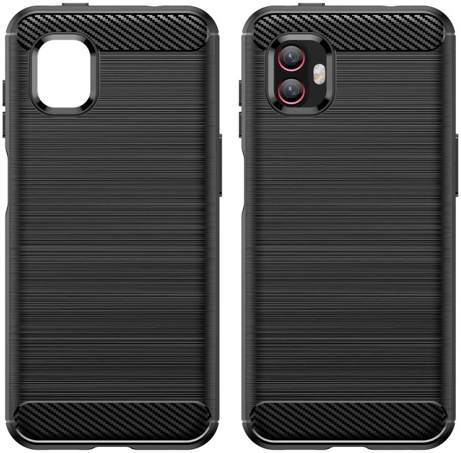 Samsung Galaxy Xcover 6 Pro Hoesje Geborsteld TPU Back Cover Zwart afbeelding 4