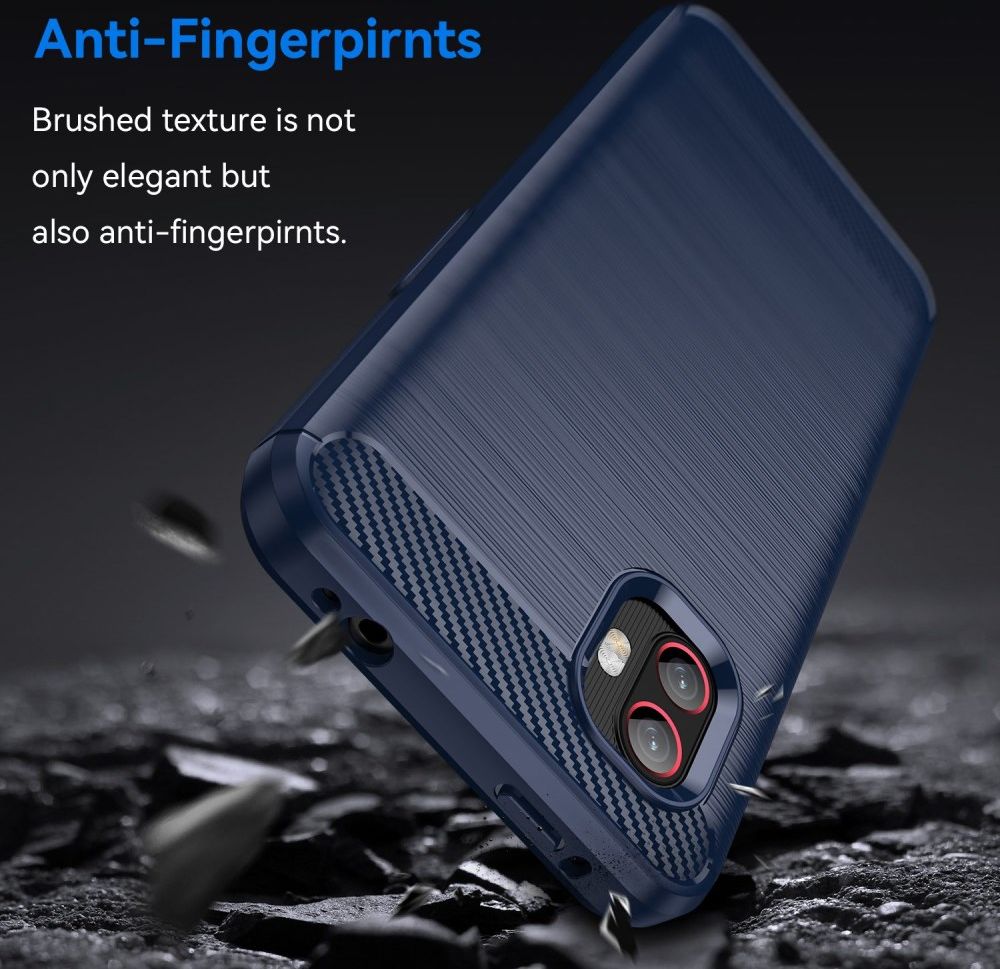 Samsung Galaxy Xcover 6 Pro Hoesje Geborsteld TPU Back Cover Blauw afbeelding 5