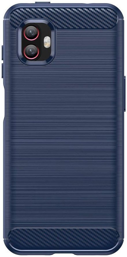 Samsung Galaxy Xcover 6 Pro Hoesje Geborsteld TPU Back Cover Blauw afbeelding 2