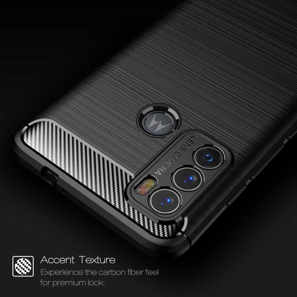 Motorola Moto G60 Hoesje Geborsteld TPU Flexibele Back Cover Blauw afbeelding 9