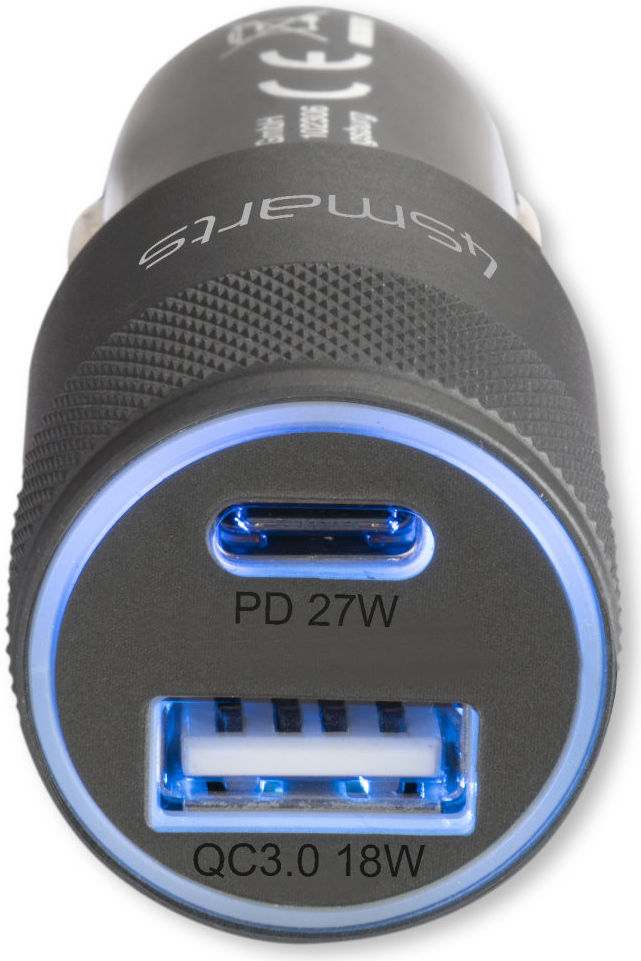 4smarts 27W Fast Charge Autolader met USB-C naar Lightning Kabel 1M afbeelding 5