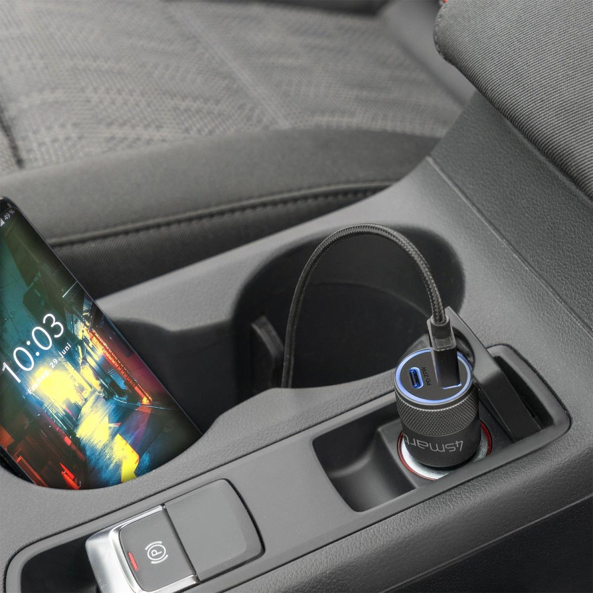 4smarts Rapid+ 27W Autolader met Power Delivery en Quick Charge 3.0 afbeelding 3
