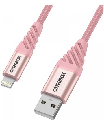 OtterBox Premium MFi USB-A naar Lightning Kabel 3A 1 Meter Roze Kabels