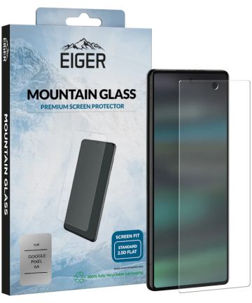 Eiger Google Pixel 6A Tempered Glass Case Friendly Plat Screen Protectors